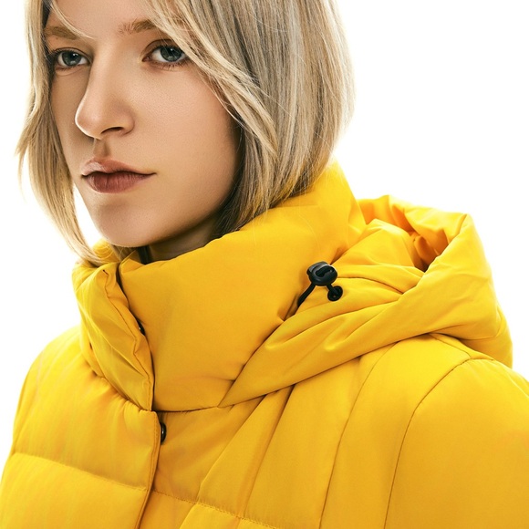 Orolay puffer jacket knee length thick with pockets, side zippers size XL - Picture 2 of 16